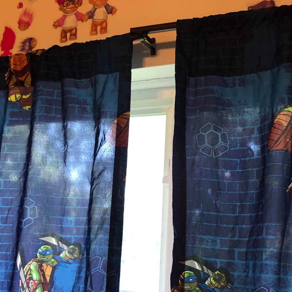 Teenage Mutant Ninja Turtles Blue Window Curtains
